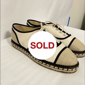 CHANEL loafers flats size 38.5
